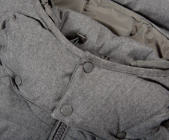 Moncler Montgenevre Short Down Jacket Grey