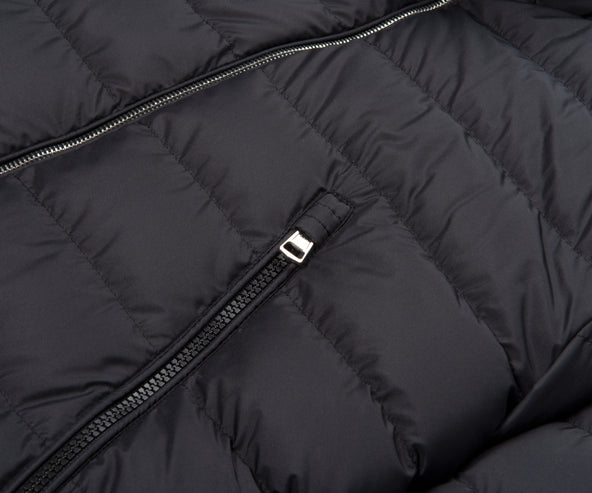 Moncler Alfit Hooded Short Down Jacket Black