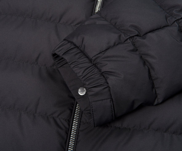 Moncler Alfit Hooded Short Down Jacket Black