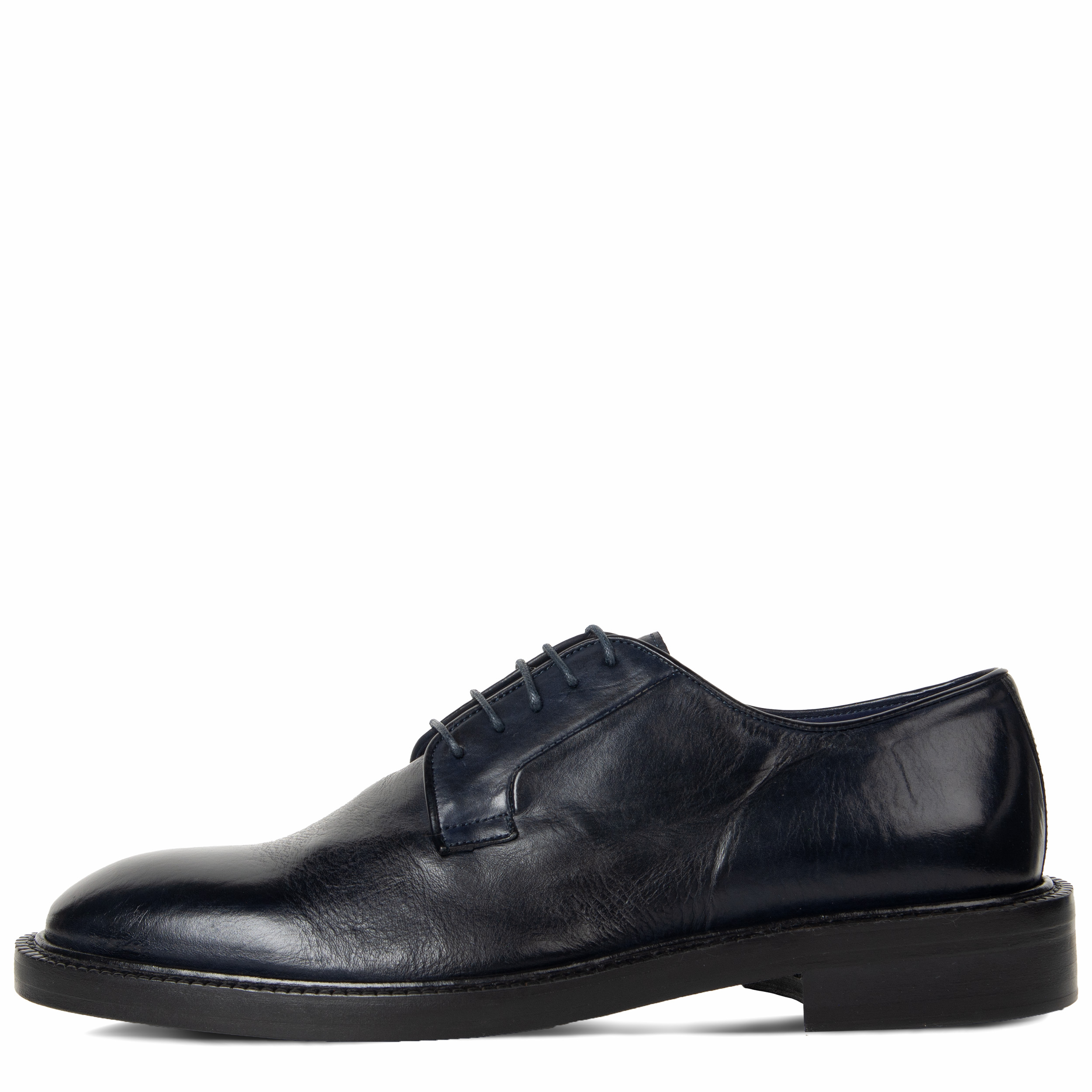 Paul Smith Leather Derby Shoes Dark Navy