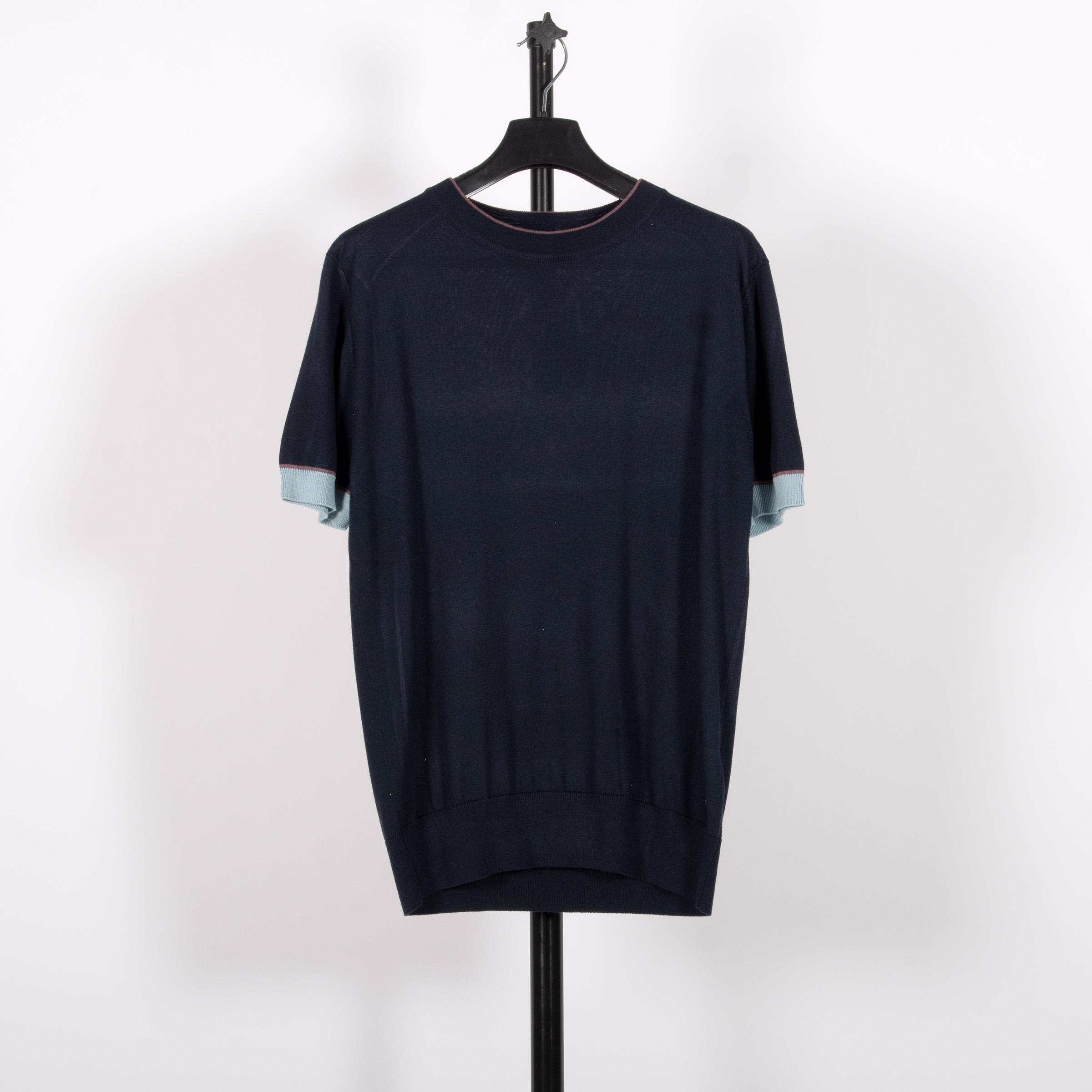 BOSS T-Edante SS Knitted T-Shirt Dark Blue