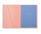 Smythson Evergreen Refillable Notebook Pink
