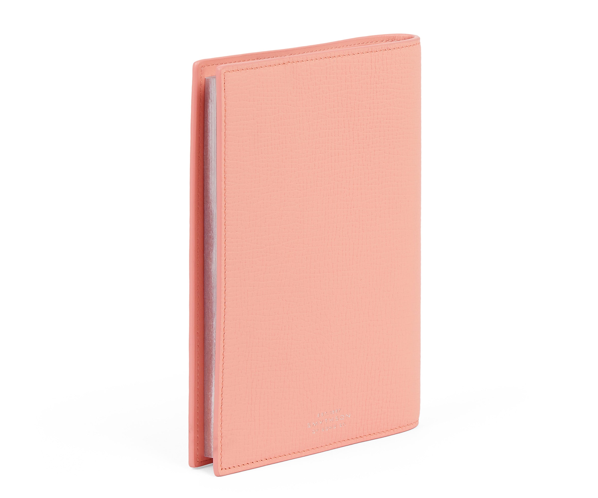 Smythson Evergreen Refillable Notebook Pink