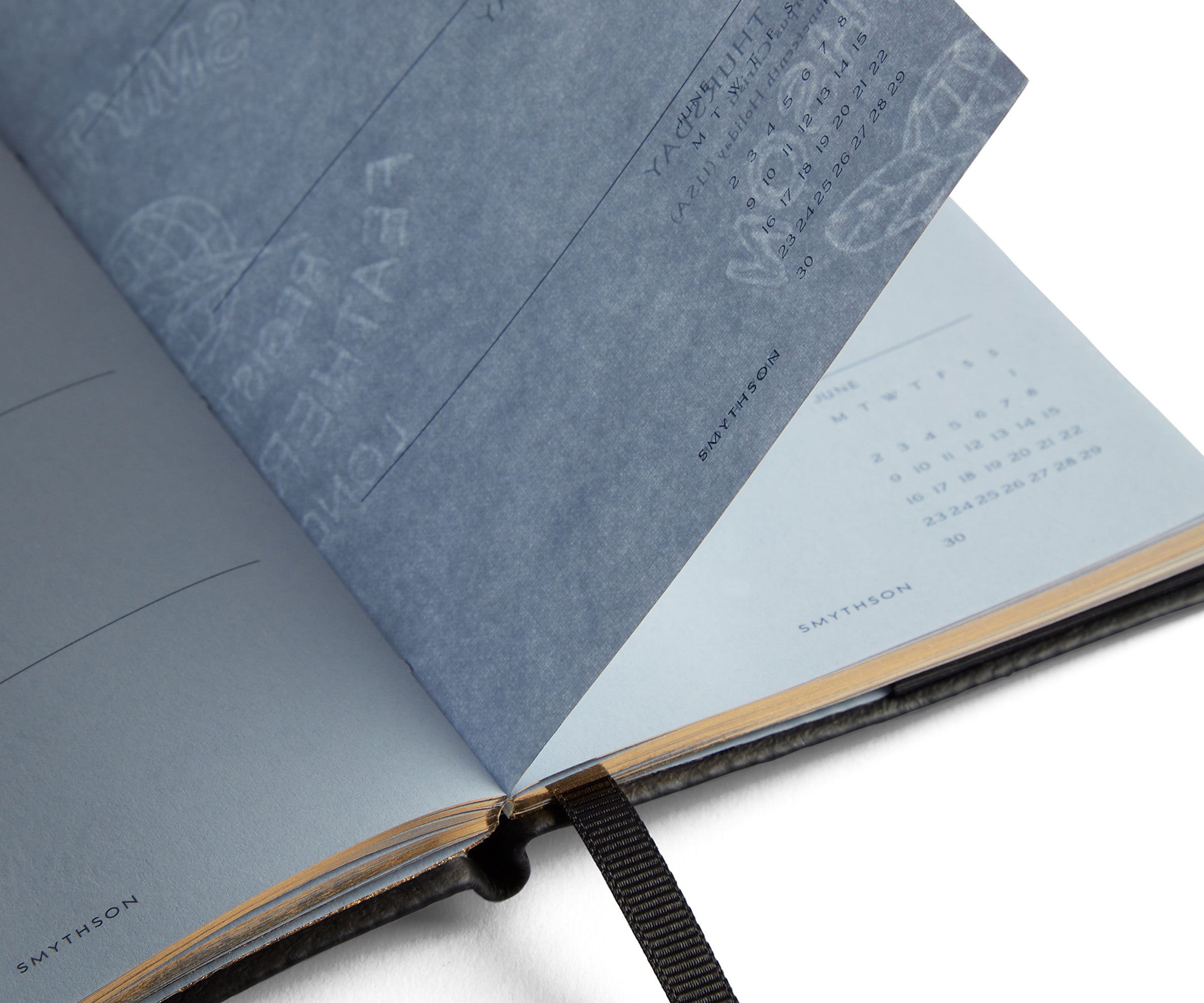 Smythson Weekly Diary With pocket Black