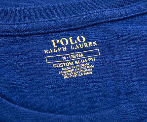 Polo Ralph Lauren Plain Crew Neck T-Shirt Royal Blue