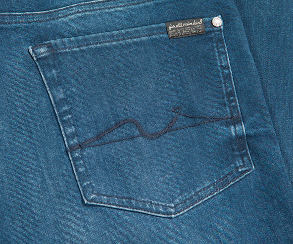7 Jeans 'Luxe Perf Ronnie' Jean Green Blue