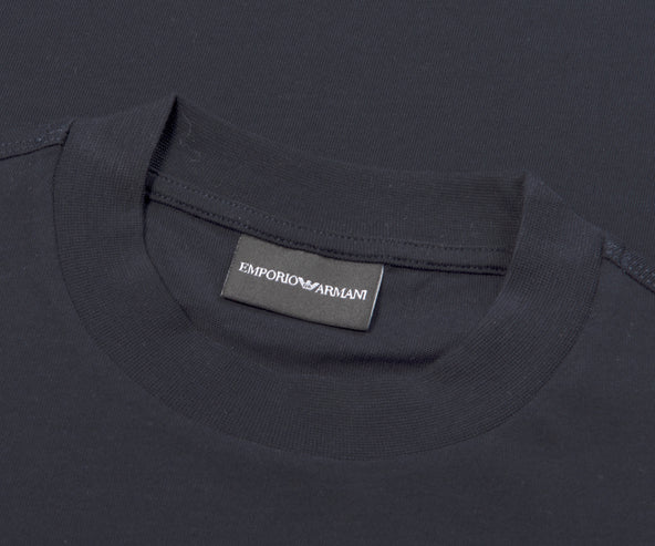 Emporio Armani Embroidered Logo T-Shirt Navy