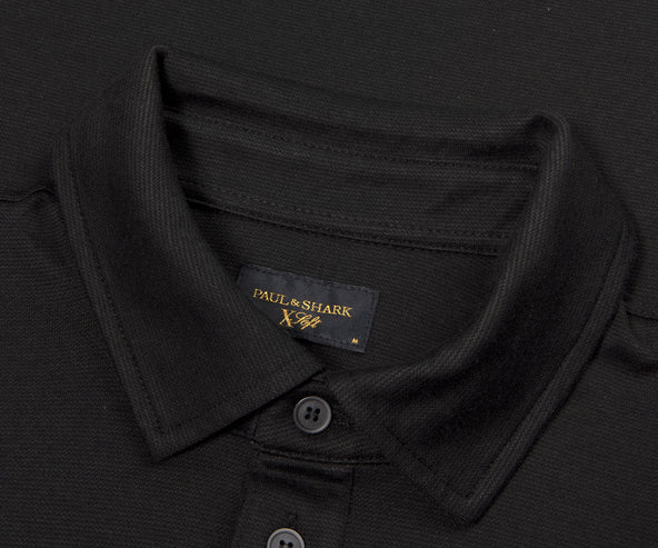 Paul & Shark Aqua Interlock SS Polo Black