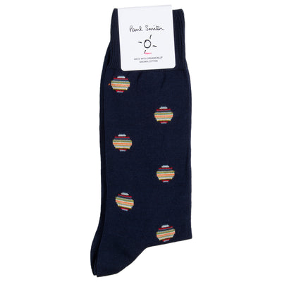 Paul Smith Large Multi Polka Dot Socks Navy