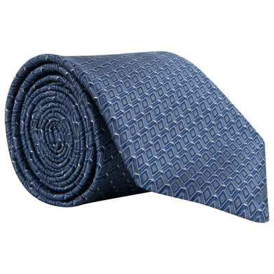 Canali Geometric Tie Blue