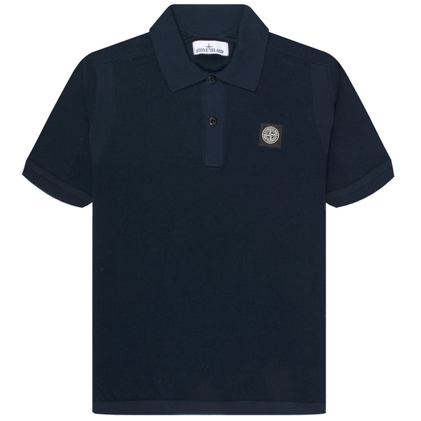 Stone Island Knitted Polo Navy