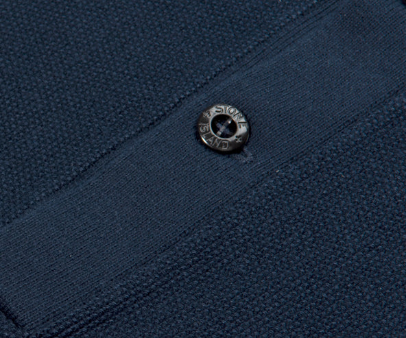 Stone Island Knitted Polo Navy
