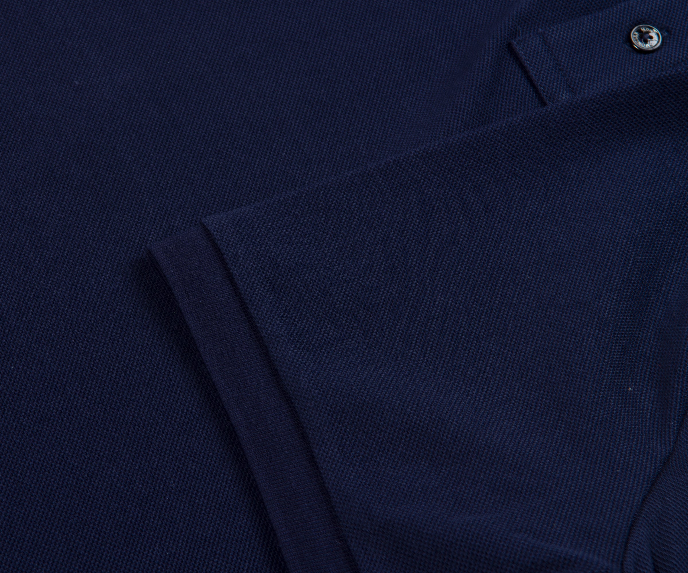 Moncler Classic Logo Patch Polo Navy