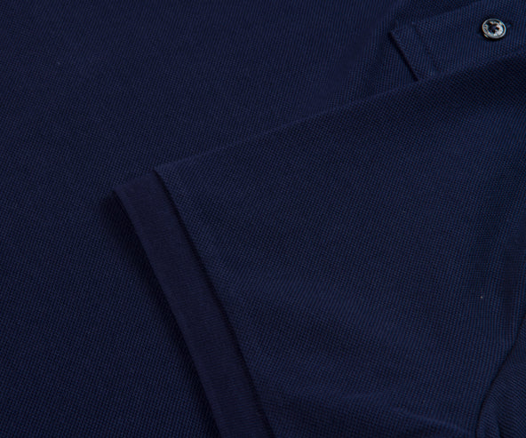 Moncler Classic Logo Patch Polo Navy