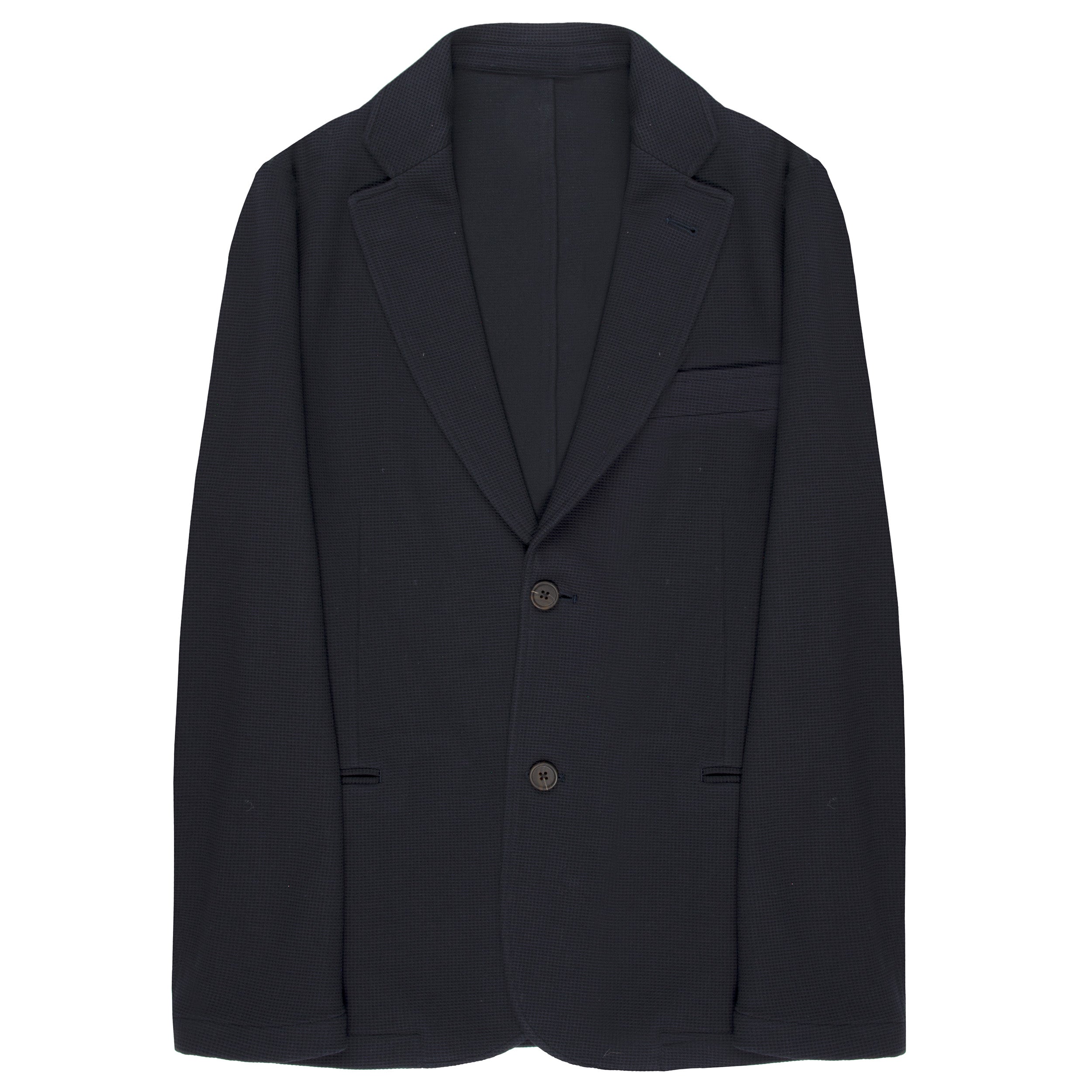 Emporio Armani Honeycomb Textured Blazer Navy