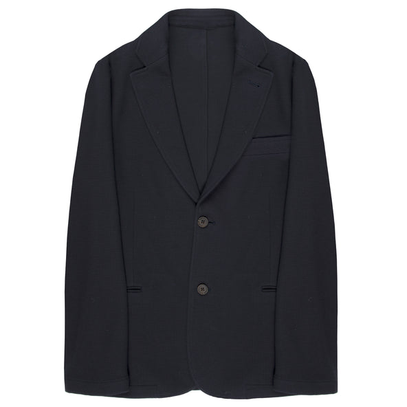 Emporio Armani Honeycomb Textured Blazer Navy
