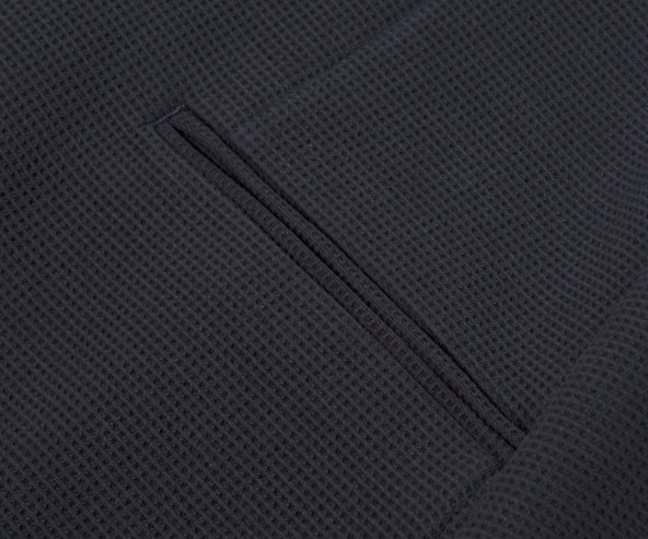 Emporio Armani Honeycomb Textured Blazer Navy
