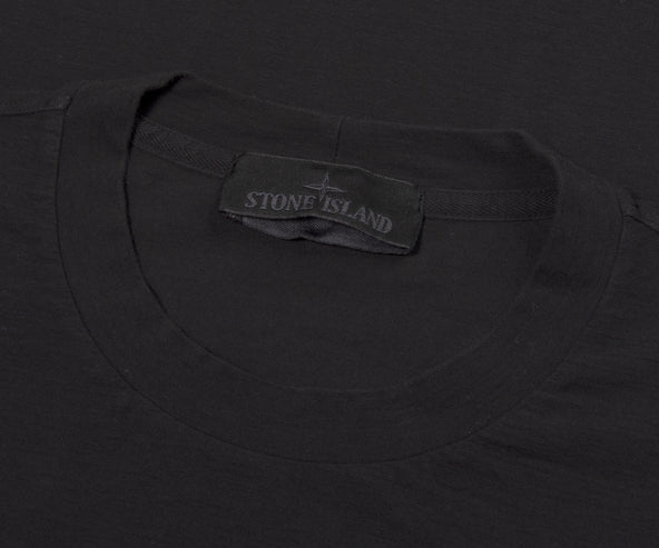 Stone Island Ghost Lightweight Box logo T-Shirt Black