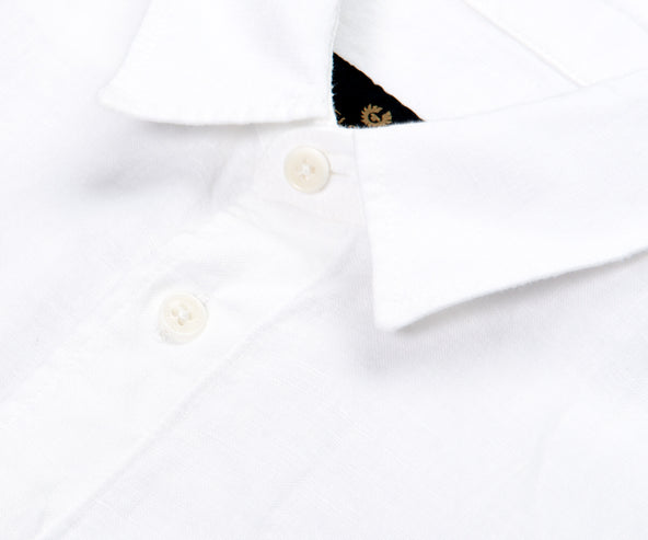 Belstaff Scale Linen LS Shirt White