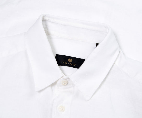 Belstaff Scale Linen LS Shirt White