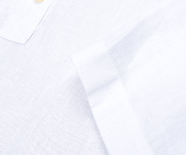 Paul and Shark Linen SS Shirt White