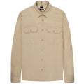 BOSS H-Liam Linen Double Pocket LS Shirt Beige