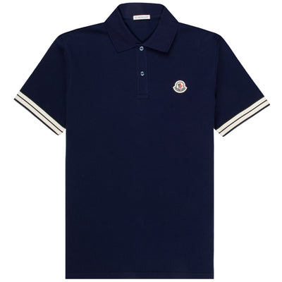 Moncler Arm Detail Polo Navy