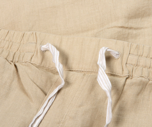 BOSS C-Shorty Linen Shorts Beige