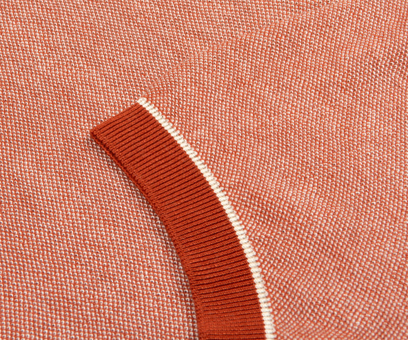 Boss H-Jianluca Knitted Polo With Johnny Collar Red