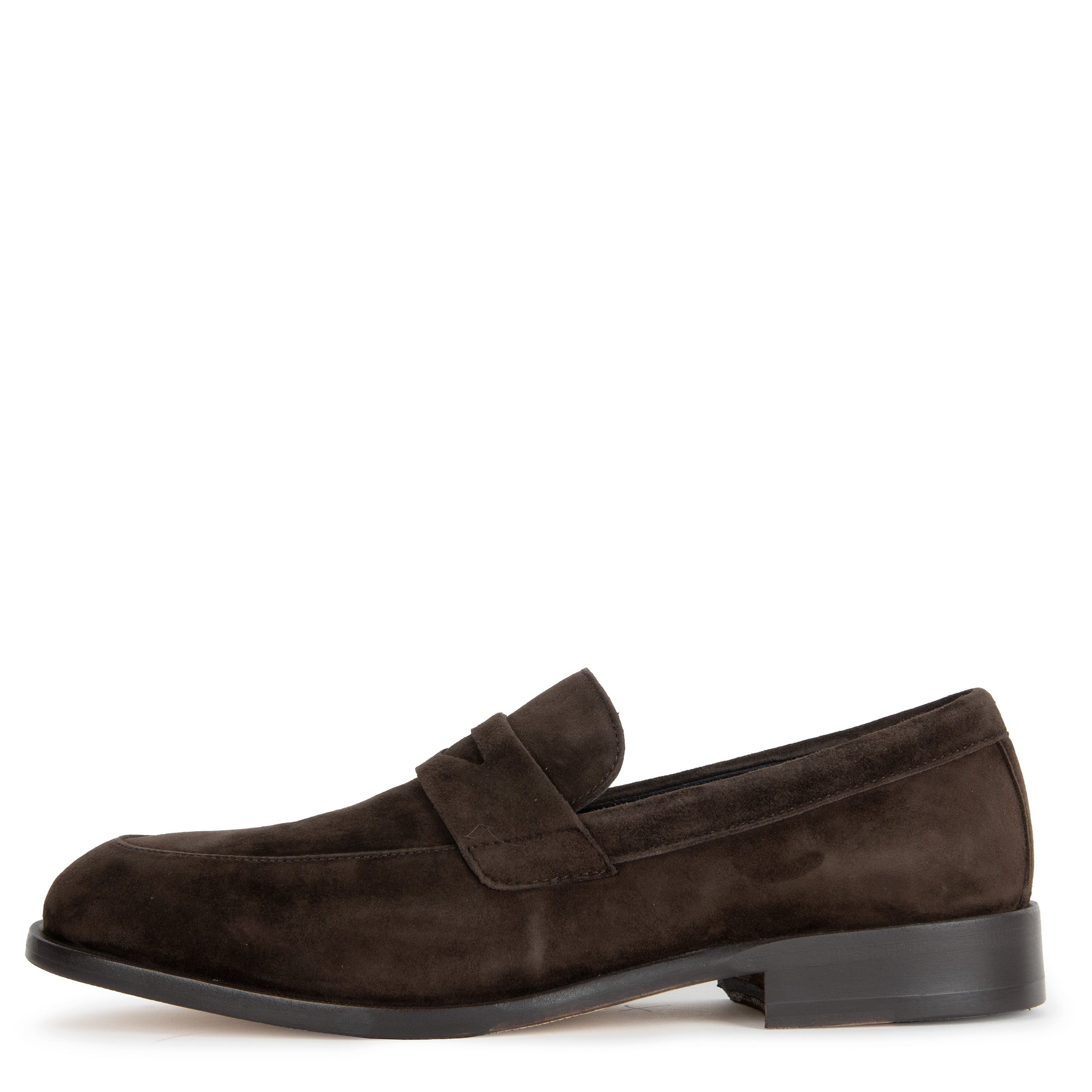 BOSS Limber Suede Penny Loafer Brown