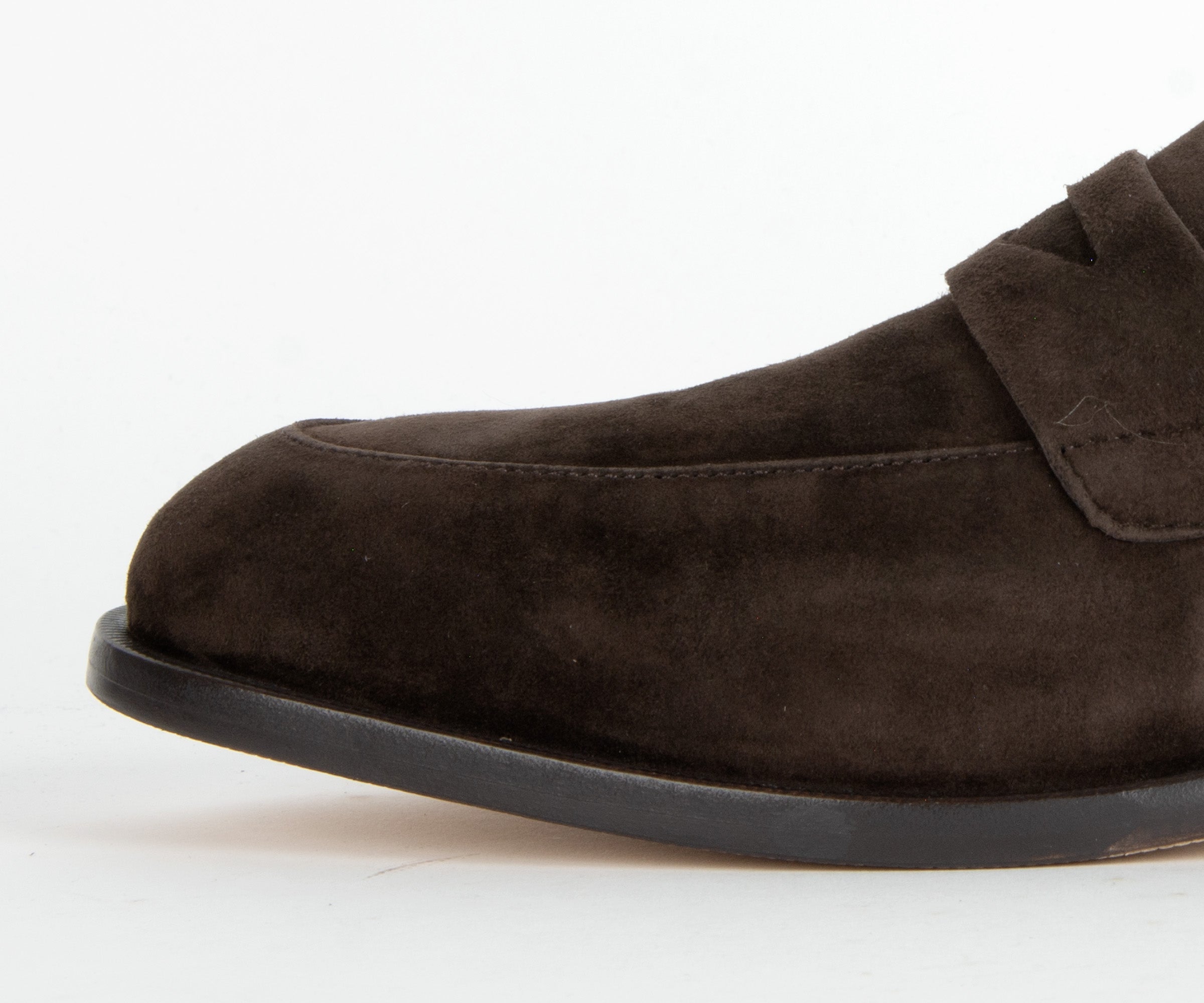 BOSS Limber Suede Penny Loafer Brown