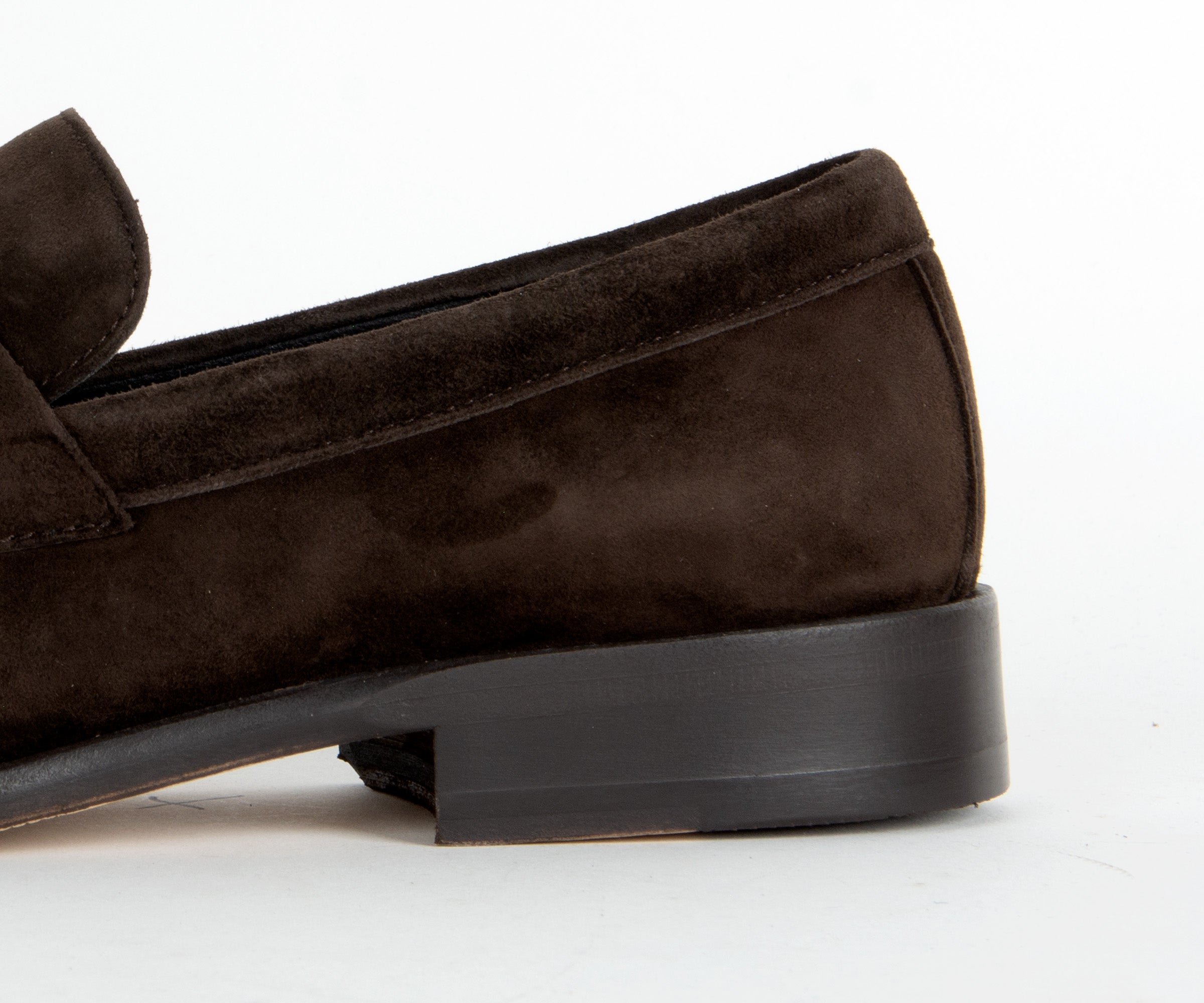 BOSS Limber Suede Penny Loafer Brown