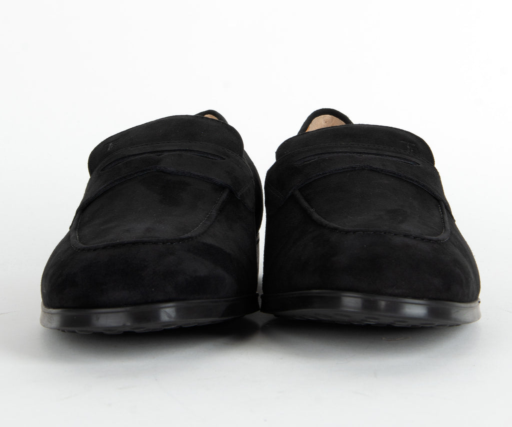 Tods Suede Loafer Black
