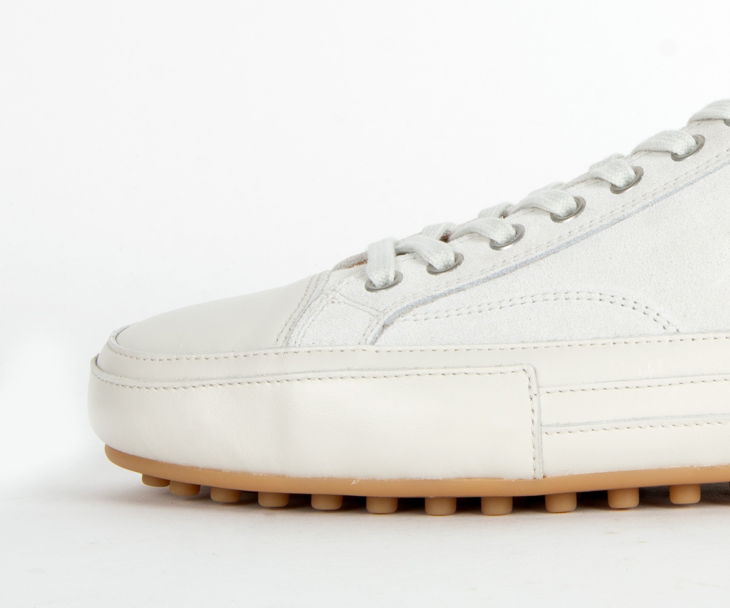 Tods Converse Suede & Leather Trainer White