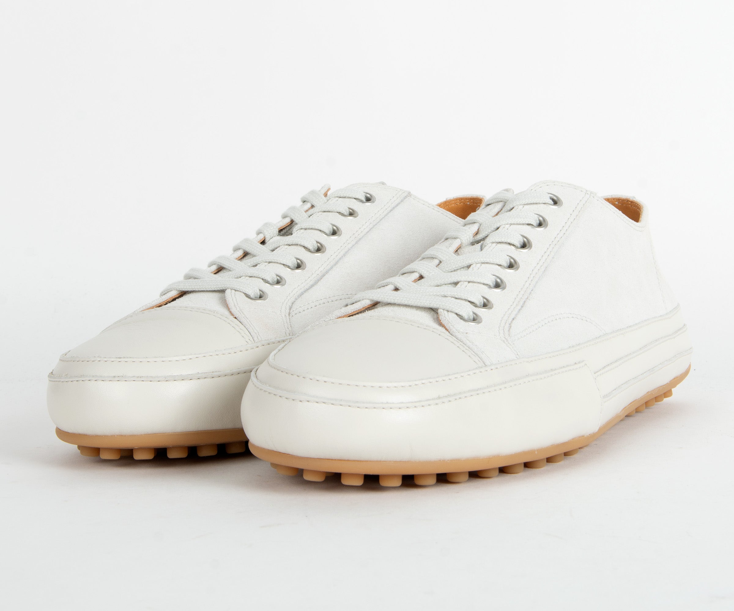 Tods Converse Suede & Leather Trainer White