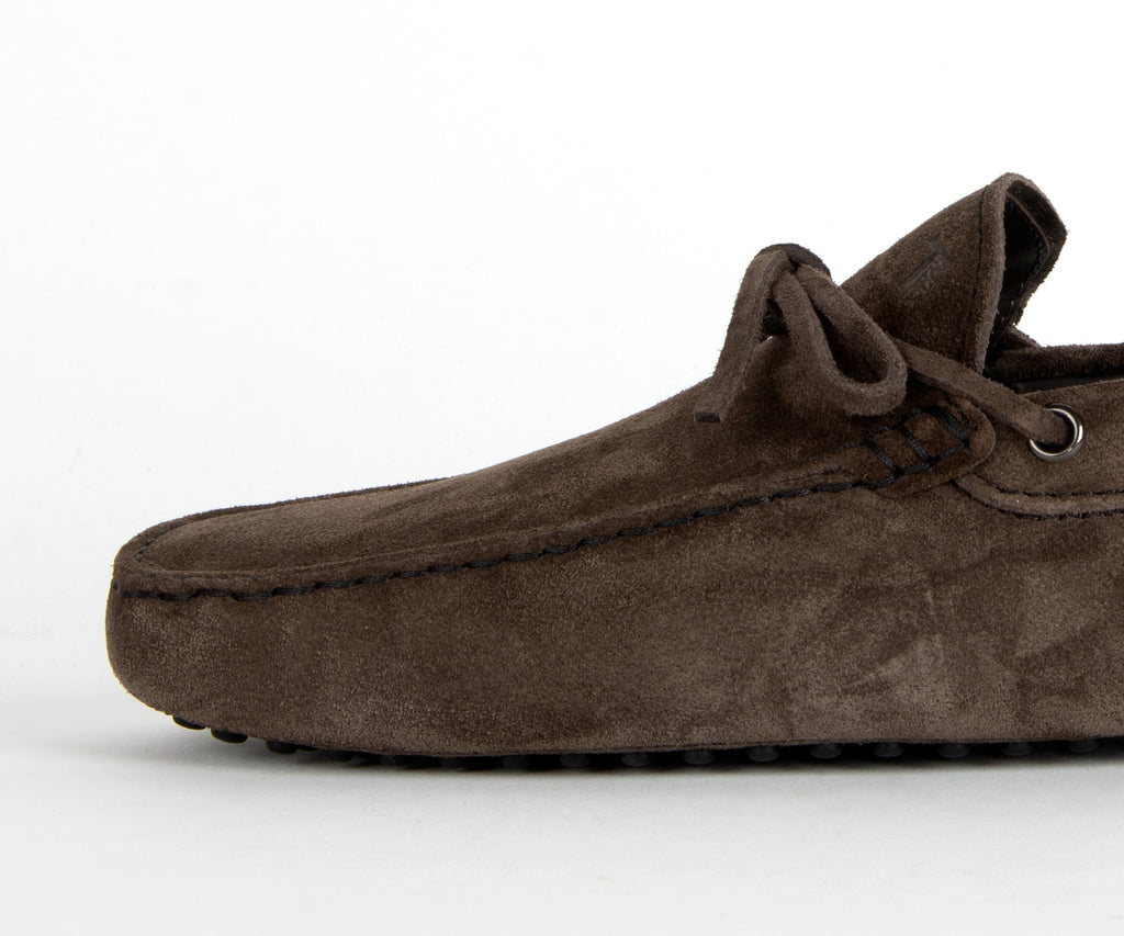 Tods Gommino Suede Driving Shoe Brown