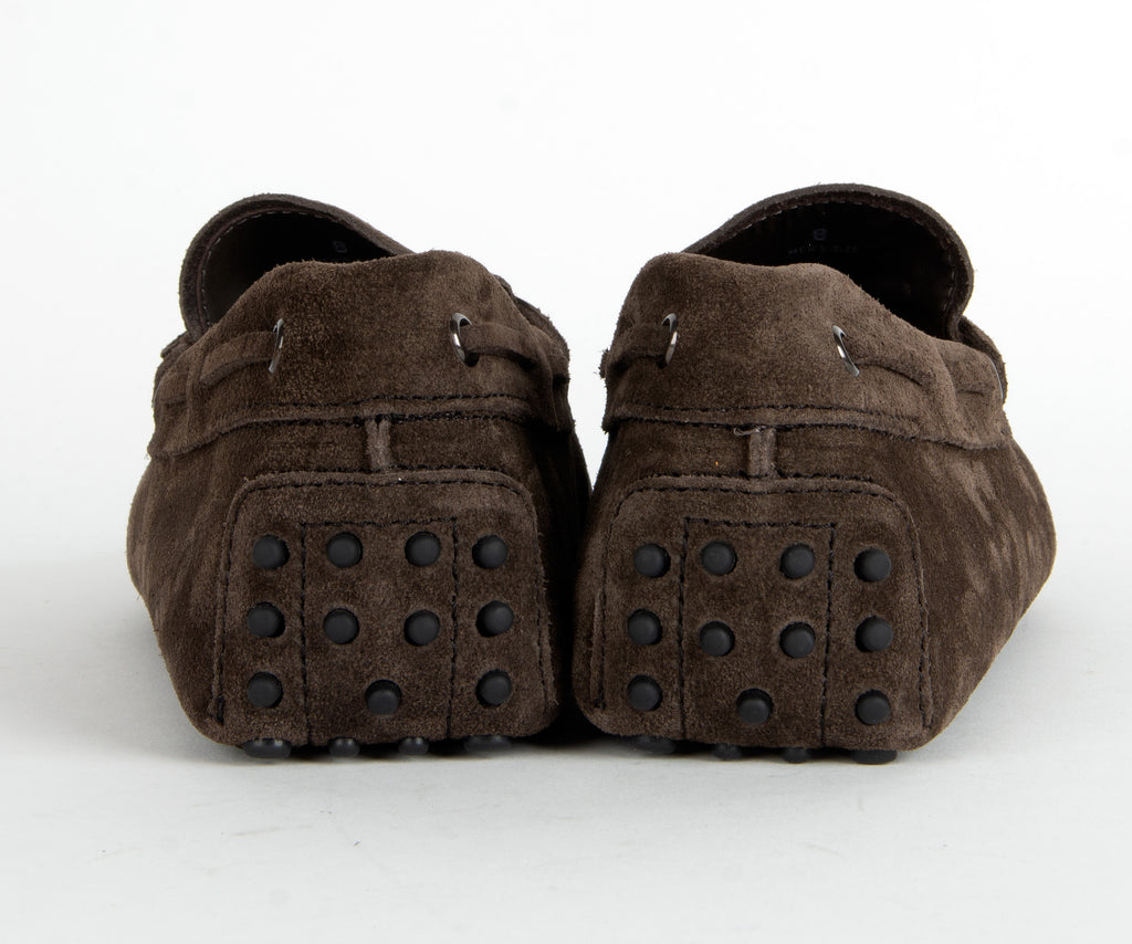 Tods Gommino Suede Driving Shoe Brown