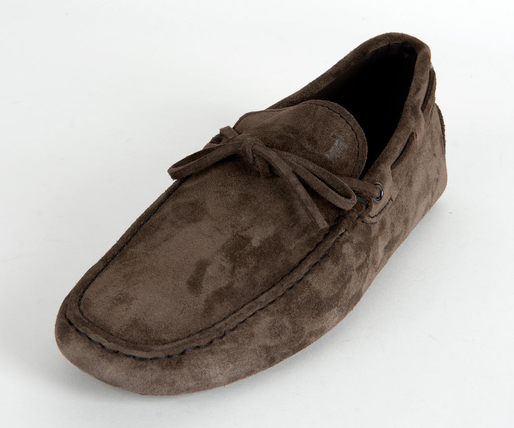 Tods Gommino Suede Driving Shoe Brown