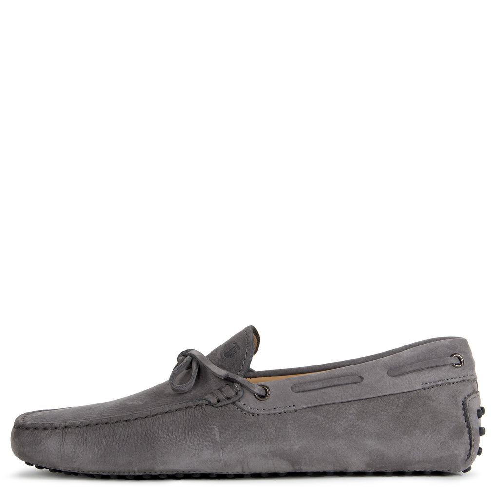 Tods Gommino Suede Driving Shoe Grey