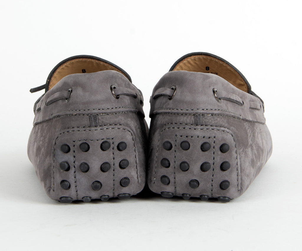 Tods Gommino Suede Driving Shoe Grey