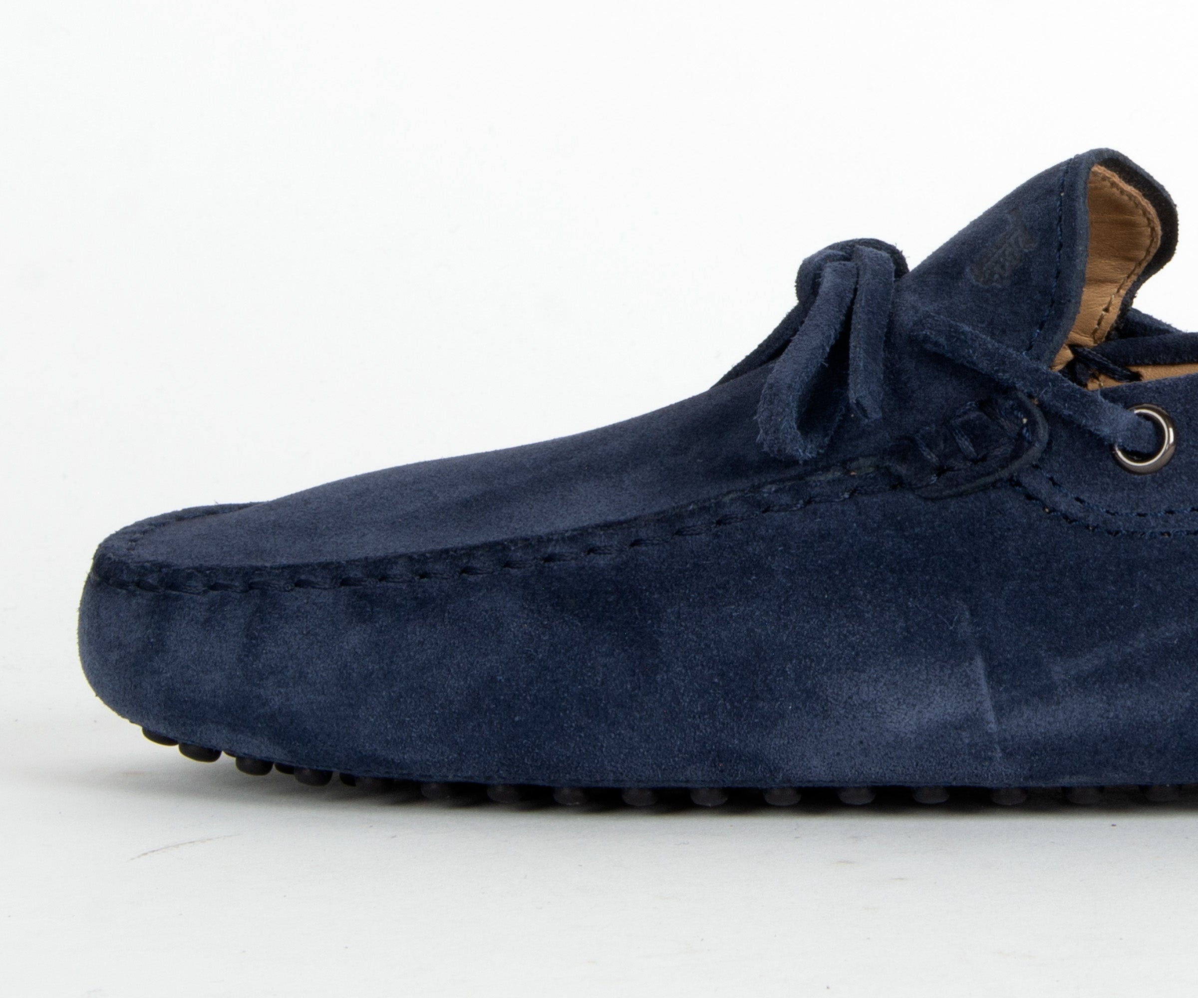 Tods Gommino Suede Driving Shoe Navy