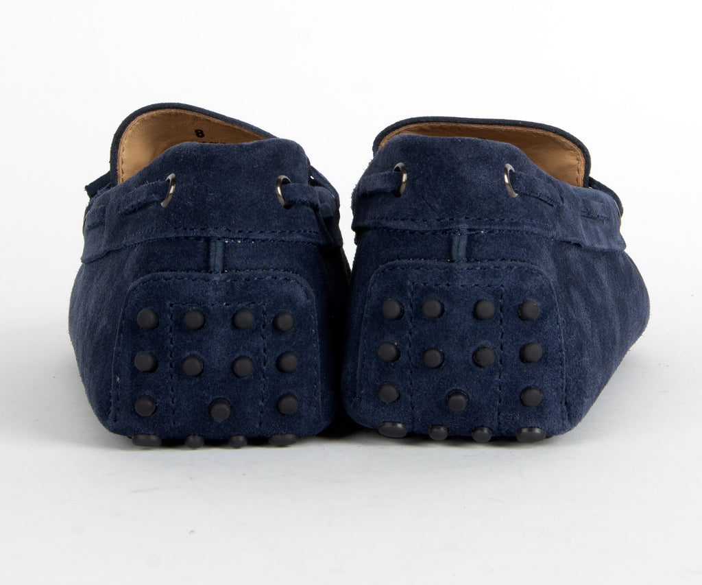 Tods Gommino Suede Driving Shoe Navy
