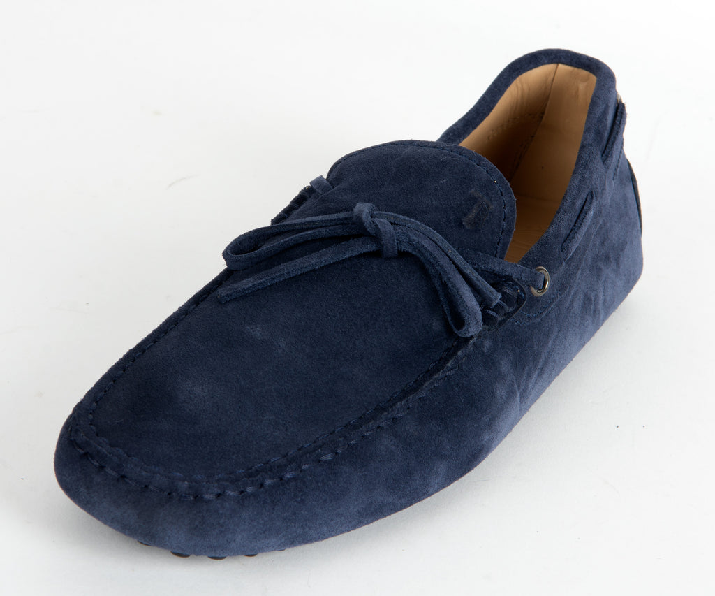 Tods Gommino Suede Driving Shoe Navy