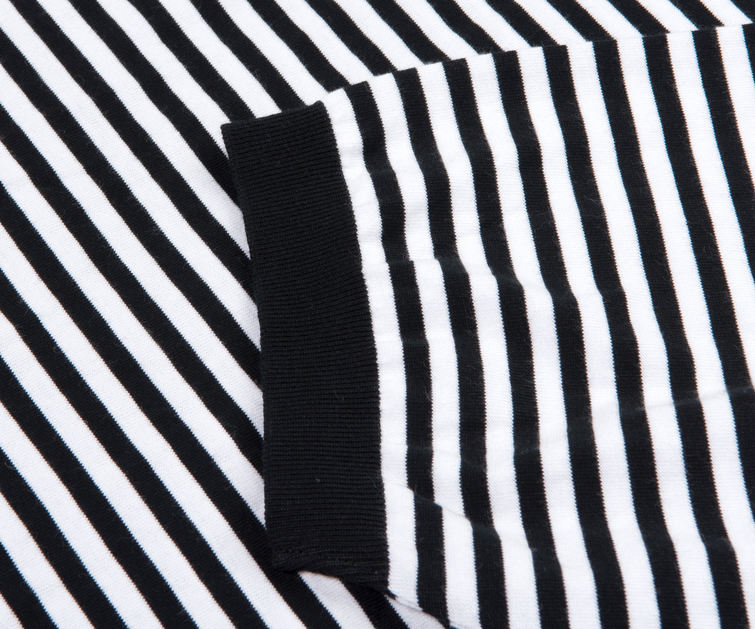 Paul & Shark Fine Knit Stripe T-Shirt White/Black
