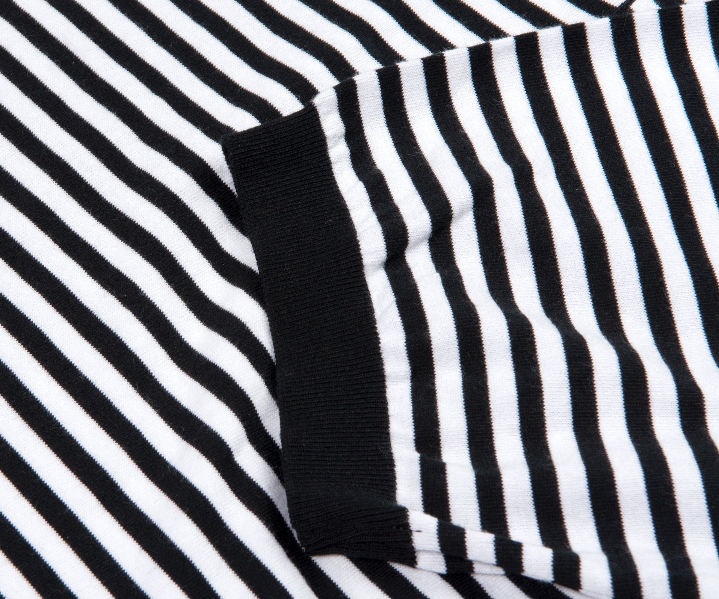 Paul & Shark Stripe Fine Knit Polo Black/White