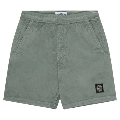 Stone Island Green Nylon Metal Swim Shorts