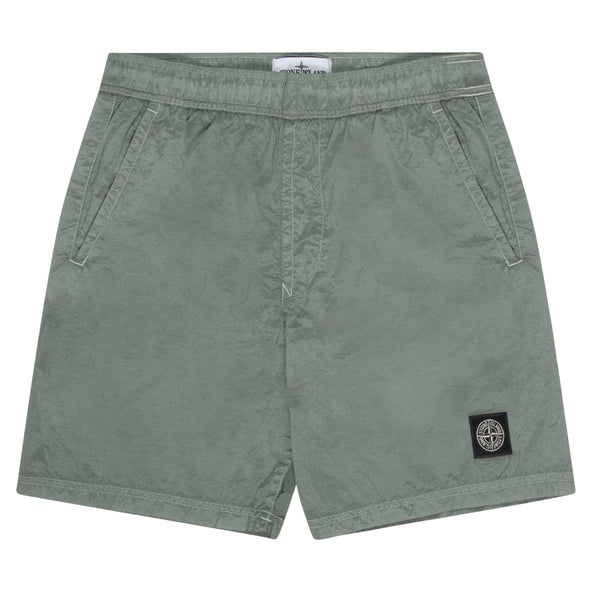 Stone Island Green Nylon Metal Swim Shorts