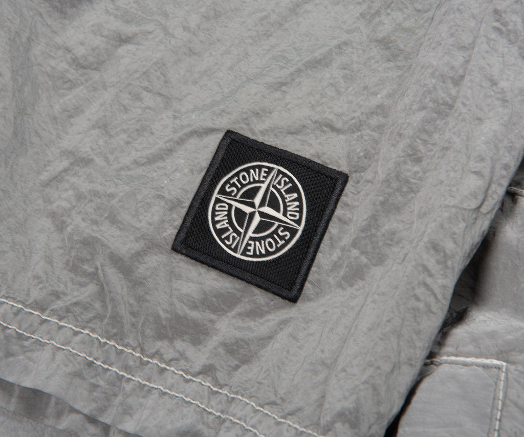 Stone Island Silver Nylon Metal Swim Shorts