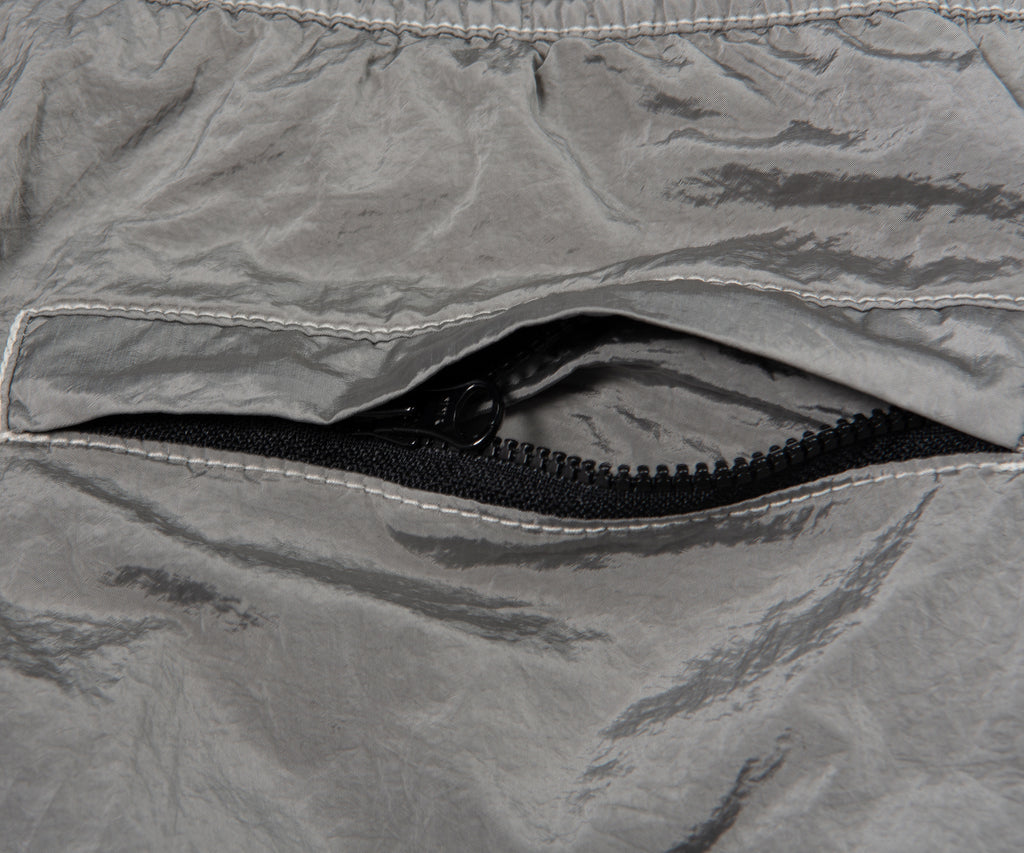 Stone Island Silver Nylon Metal Swim Shorts