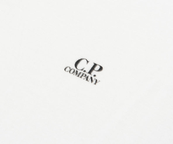 C.P. Company Crepe Jersey Polo White